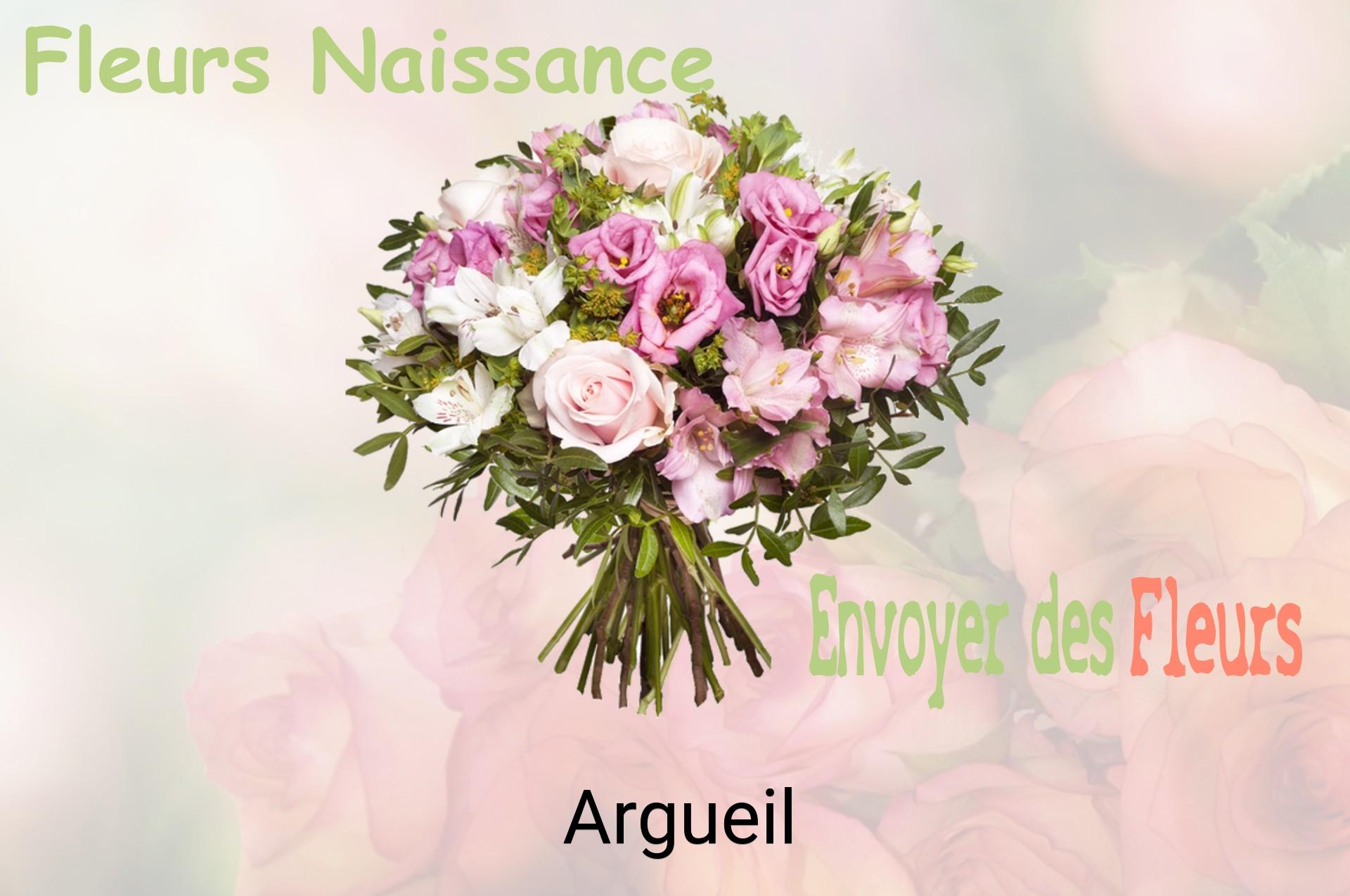 Bouquet de fleurs de naissance livré à Argueil